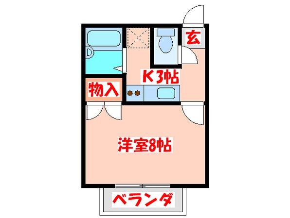 日の出ハイツの物件間取画像